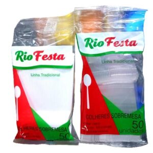 Colher de Plástico para Sobremesa 50un