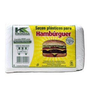 Saco Plástico para Sanduiche Hambúrguer - 20cmx14cm