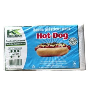 Saco Plástico para Sanduiche Cachorro Quente - 25cmx14cm