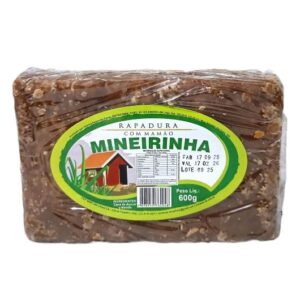 Rapadura com Mamão Mineirinha - Barra - 600g