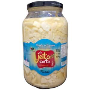 Palmito Pupunha Picadão Do Jeito Certo Vidro - 1,8kg