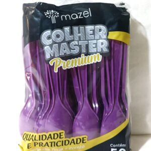 Colher de Plástico Master Mazel - Roxa