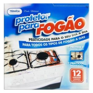 Forro Protetor para Fogão de Alumínio Térmica - 12un - 27cm x 27cm