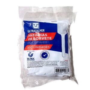 Pá para Sorvete de Plástico Ultratalher - 100un
