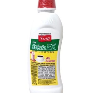 Adoçante Líquido Svili Stévia EX - Ciclamato de Sódio, Sacarina e Stévia - 90ml