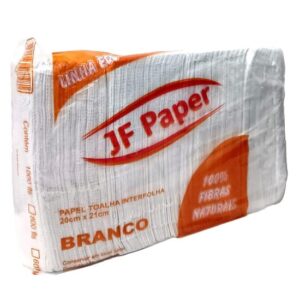 Toalha Interfolha JF Paper Branco 20cmx21cm - 1000 folhas