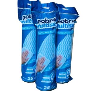 Pano Multiuso Nobre Multisec 20cmx30cm - 25 panos - Rolo
