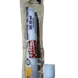 Copo Plástico Descartável Frisado/Estriado Ultratherme Transparente - 80ml