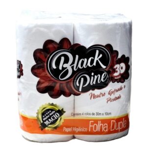Papel Higiênico Black Pine Folha Dupla - 4x30m