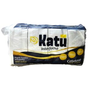 Toalha Interfolha Celulose 100% Virgem 20cmx20cm Katu - 1000 folhas